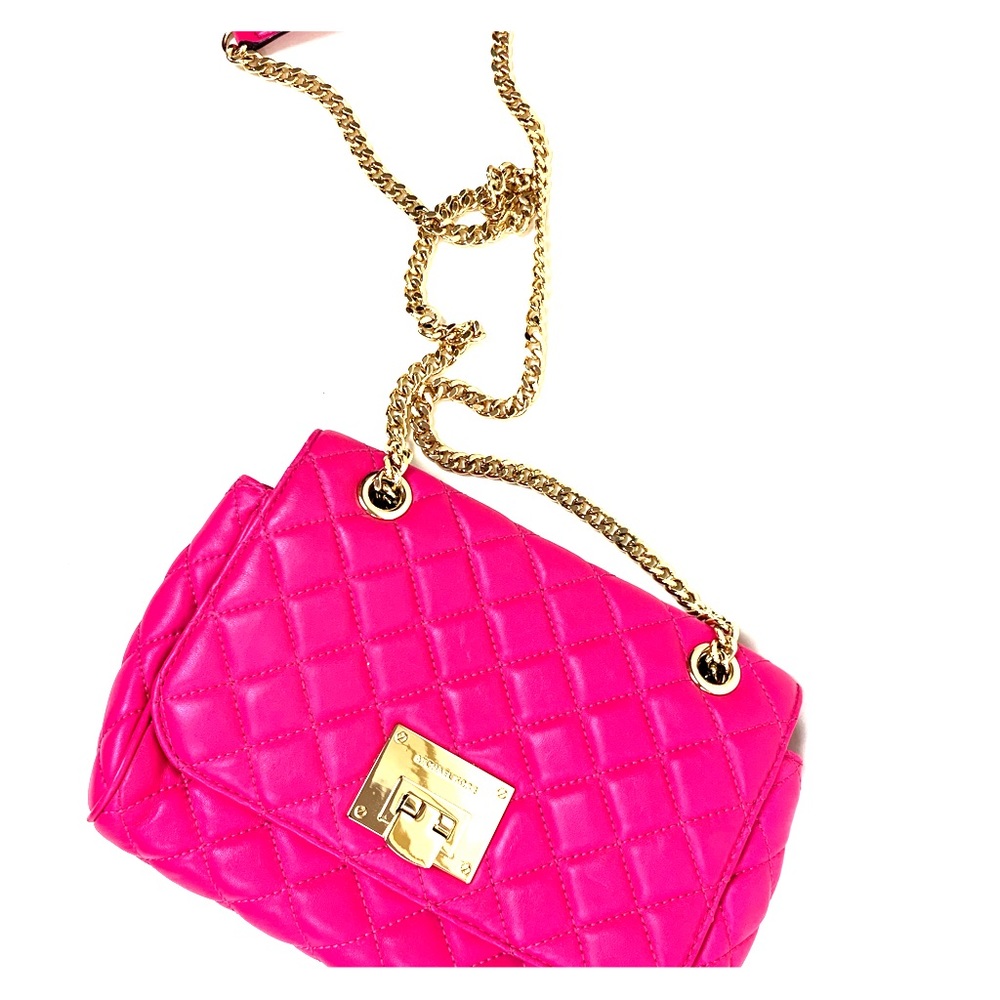 Michael Kors Fuchsia Quilted Purse